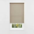 thumbnail image 1 of Linen Avenue Cordless Coastal Light-Filtering Standard Roller Shade– Soft Light Control, UV Protection Window Covering for Home & Office –Tan Driftwood 33 W X 66 H (Arrives 1/4" Narrower), 1 of 9