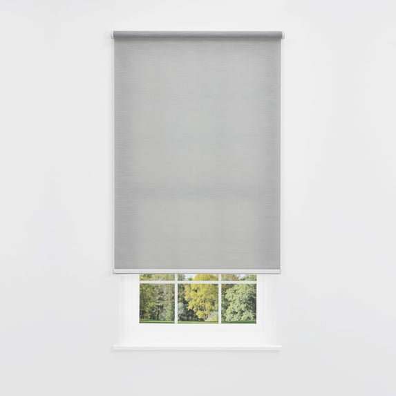 Linen Avenue Cordless Mojave Light-Filtering Standard Roller Shade– Soft Light Control, UV Protection Window Covering for Home & Office –Canyon Gray 60 W X 66 H (Arrives 1/4" Narrower)