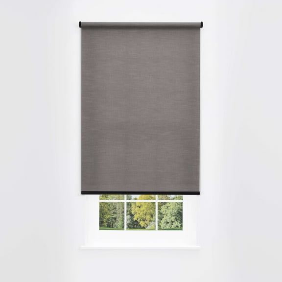 Linen Avenue Cordless Mojave Light-Filtering Standard Roller Shade– Soft Light Control, UV Protection Window Covering for Home & Office – Slate Skies 18 W X 66 H (Arrives 1/4" Narrower)