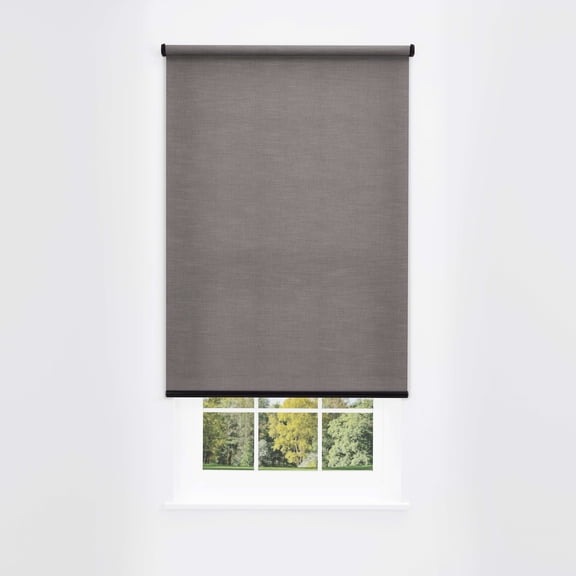 Linen Avenue Cordless Mojave Light-Filtering Standard Roller Shade– Soft Light Control, UV Protection Window Covering for Home & Office – Slate Skies 65 W X 66 H (Arrives 1/4" Narrower)