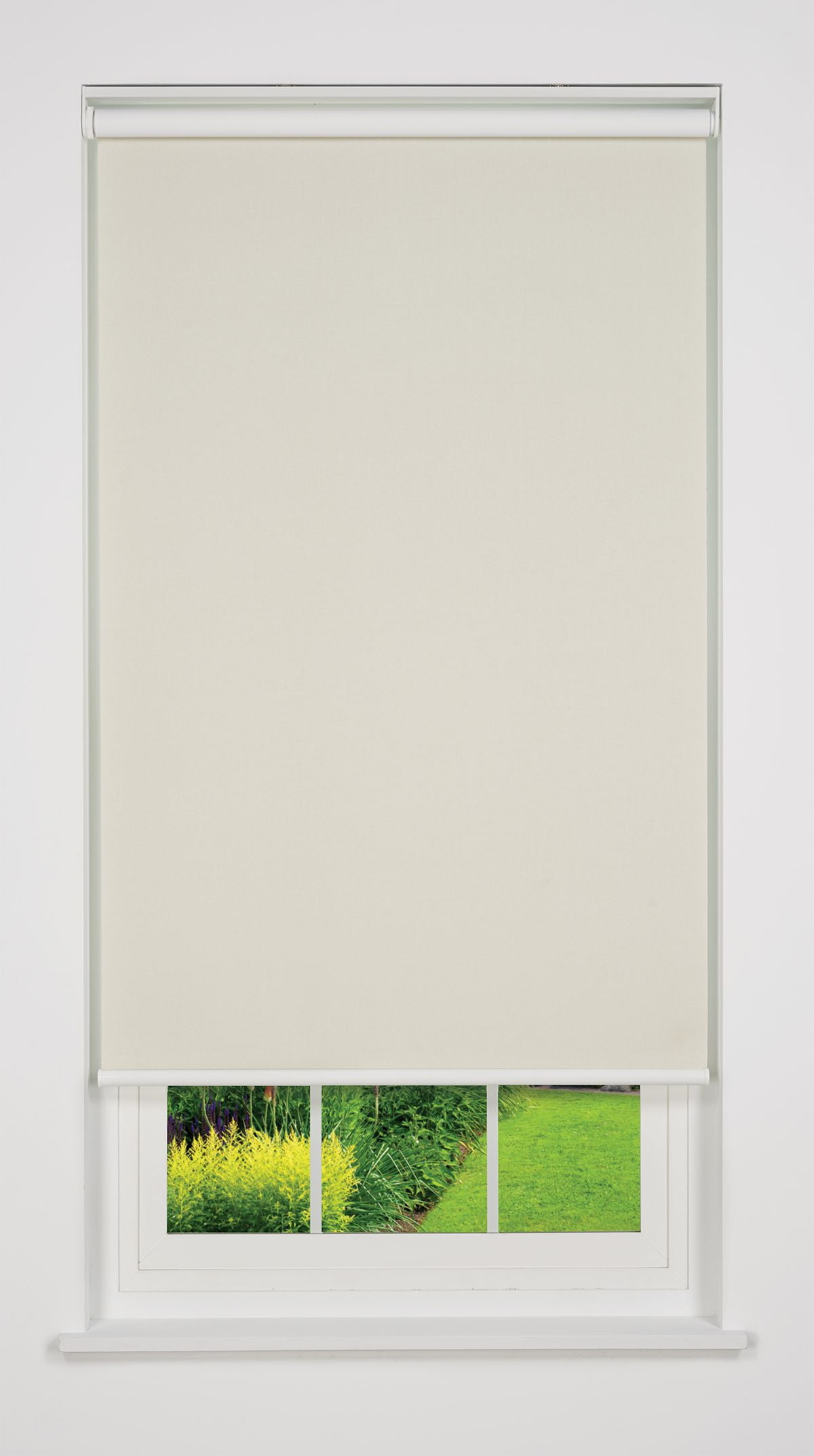 Beige Cordless Blackout Fabric Roller Shade, 33" W x 66" H