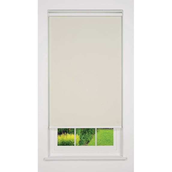 Linen Avenue Cordless Sierra Blackout Roller Shade, Beige 60 W x 78 H (Arrives 1/4" Narrower)