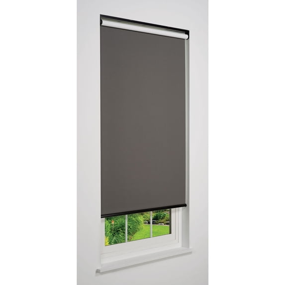 Linen Avenue Cordless Sierra Blackout Roller Shade, Dark Grey 45 W x 78 H (Arrives 1/4" Narrower)