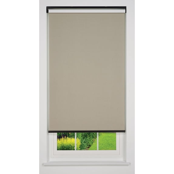 Linen Avenue Cordless Sierra Blackout Roller Shade, Taupe 68 W x 66 H (Arrives 1/4" Narrower)