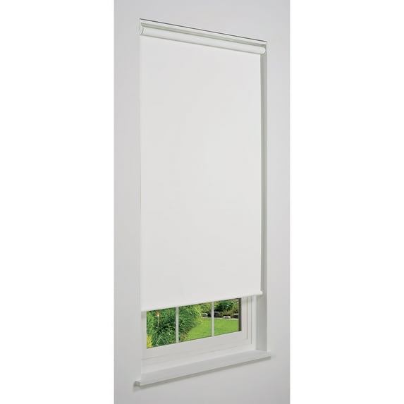 Linen Avenue Cordless Sierra Blackout Roller Shade, White 33 W x 78 H (Arrives 1/4" Narrower)