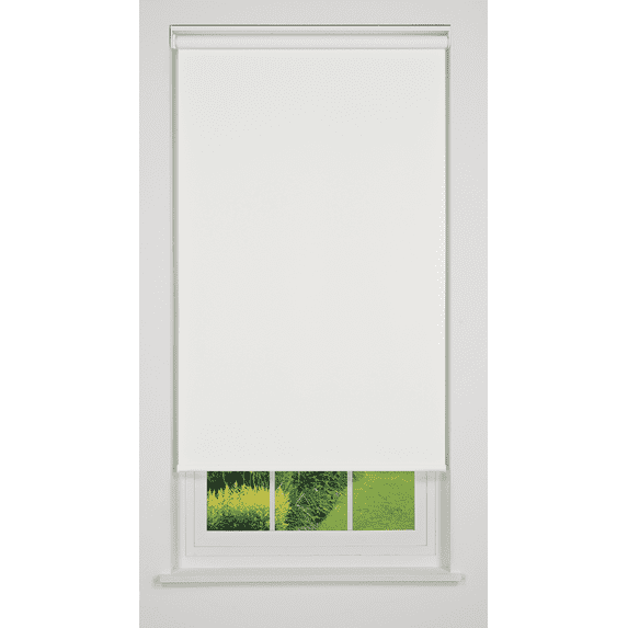 Linen Avenue Cordless Sierra Blackout Roller Shade, White 50 W x 78 H (Arrives 1/4" Narrower)