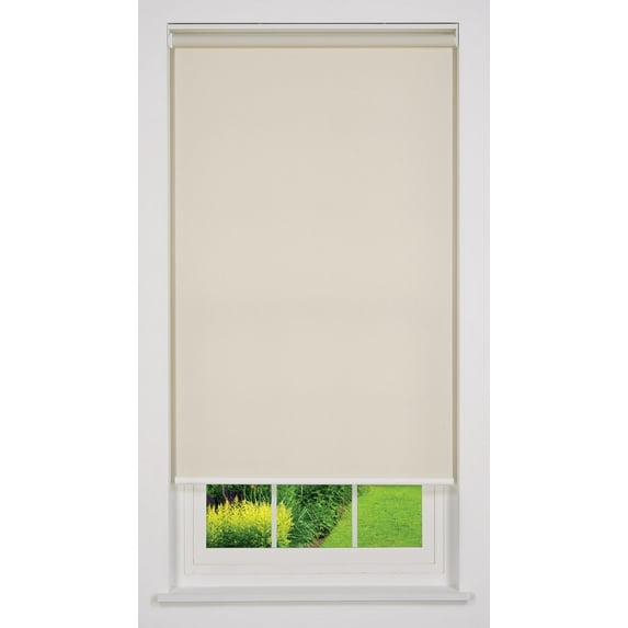 Linen Avenue Cordless Sierra Light Filtering Roller Shade, Beige 52 W x 78 H (Arrives 1/4" Narrower)