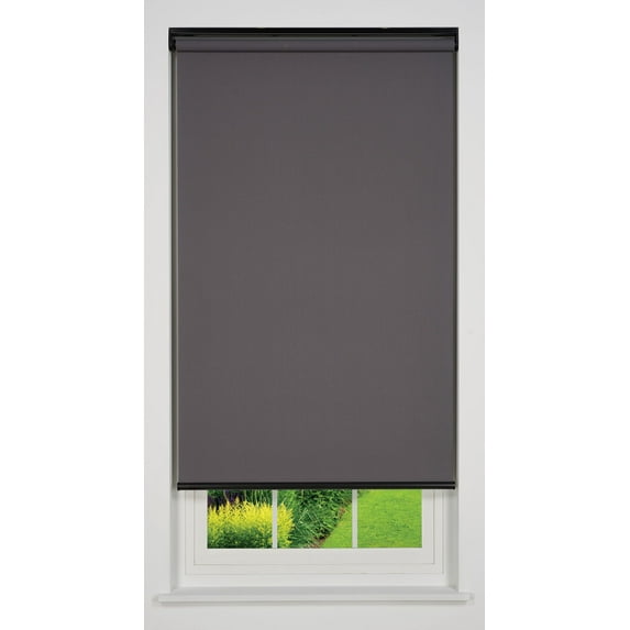 Linen Avenue Cordless Sierra Light Filtering Roller Shade, Dark Grey 62 W x 66 H (Arrives 1/4" Narrower)