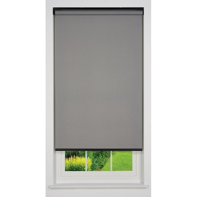 Linen Avenue Cordless Sierra Light Filtering Roller Shade, Light Grey 37 W x 78 H (Arrives 1/4" Narrower)