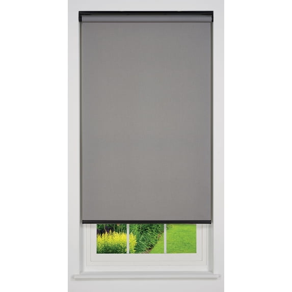 Linen Avenue Cordless Sierra Light Filtering Roller Shade, Light Grey 62 W x 66 H (Arrives 1/4" Narrower)