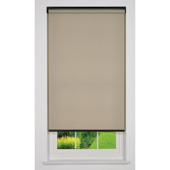 Linen Avenue Cordless Sierra Light Filtering Roller Shade, Taupe 57 W x 78 H (Arrives 1/4" Narrower)