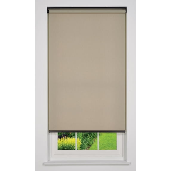 Linen Avenue Cordless Sierra Light Filtering Roller Shade, Taupe 71 W x 66 H (Arrives 1/4" Narrower)