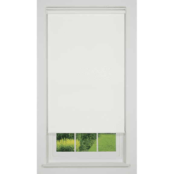 Linen Avenue Cordless Sierra Light Filtering Roller Shade, White 38 W x 66 H (Arrives 1/4" Narrower)