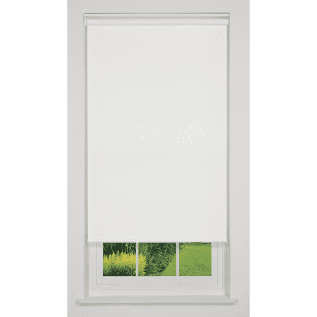 Linen Avenue Cordless Sierra Light Filtering Roller Shade, White 60 W x 78 H (Arrives 1/4" Narrower)