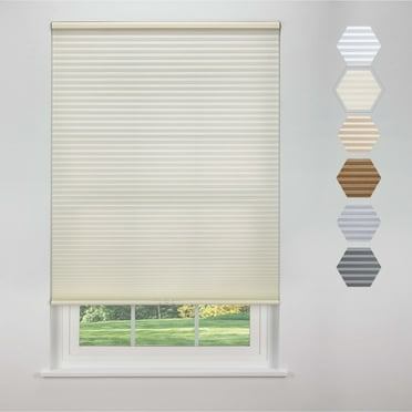 Linen Avenue Cordless Standard Blackout Cellular Shade 20 W x 48 H, Seashell (Arrives 1/4" Narrower)