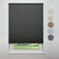 thumbnail image 1 of Linen Avenue Cordless Standard Blackout Cellular Shade 34 W x 66 H, Dark Grey (Arrives 1/4" Narrower), 1 of 9
