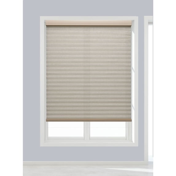 Linen Avenue Cordless Standard Light Filtering Cellular Shade 38 W x 84 H, Muslin (Arrives 1/4" Narrower)