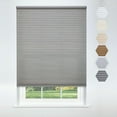 thumbnail image 1 of Linen Avenue Cordless Standard Light Filtering Cellular Shade 71 W x 48 H, Platinum (Arrives 1/4" Narrower), 1 of 9