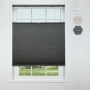 Linen Avenue Cordless Top Down Bottom Up Blackout Cellular Shade 23 W x 48 H, Dark Grey (Arrives 1/4" Narrower)