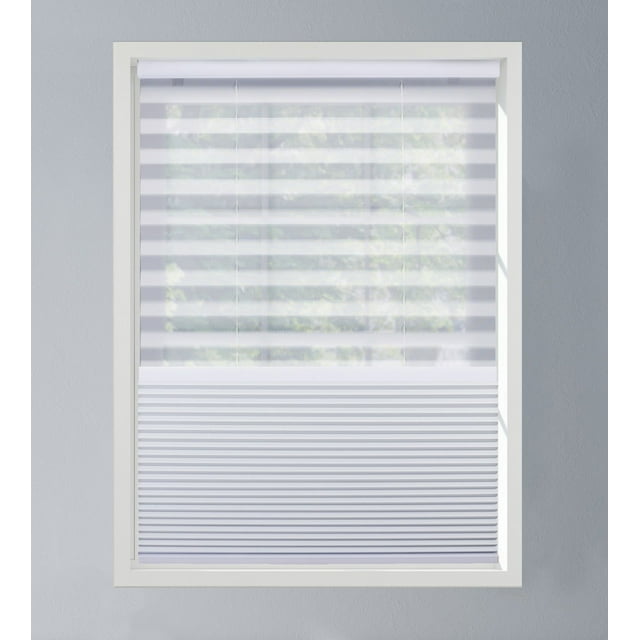 Linen Avenue Custom Cordless 57 W x 60 H Crystal DAY/NIGHT Cellular Shade