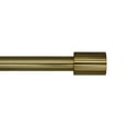 thumbnail image 1 of Linen Avenue Cylinder Single Window Curtain Rod Set, 66 to 120-inch, Brass, 1 of 5