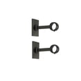 thumbnail image 1 of Linen Avenue Single Rod Decorative Bracket Rectangle, 2 Pack Antique Silver, 1 of 4