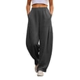 thumbnail image 1 of Linen Barrel Pants Women Baggy Summer Wide Leg High Waisted Palazzo Harem Pants Flowy Loose Fit Lantern Trousers, 1 of 4