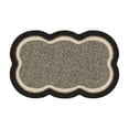 thumbnail image 1 of Linen Bathroom Mat Non Slip Absorbent Entrance Rug, 23.62x15.74" - Quick Dry, Machine Washable Bedroom Floor Mat - Gray/Green/Brown, 1 of 6
