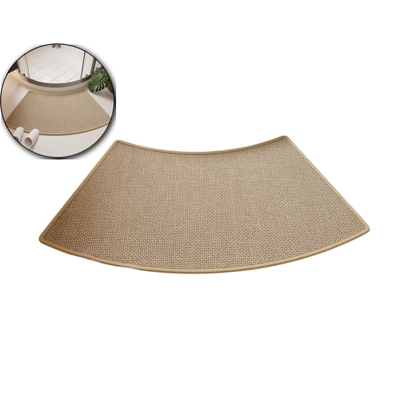 Linen Bathroom Rug, Absorbent Mat, Machine Washable Floor Carpet for Home Entrance Use
