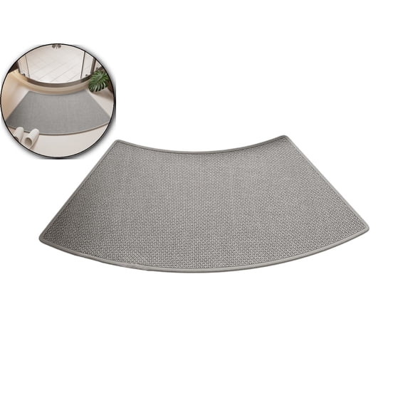 Linen Bathroom Rug, Absorbent Mat, Machine Washable Floor Carpet for Home Entrance Use