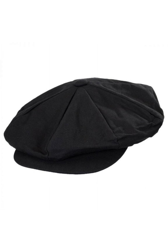 Linen Big Apple Cap - ONE SIZE FITS MOST - Black