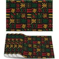 thumbnail image 1 of Linen Black History Month Placemats Set of 4 Black History Month Table Mats Black History Month Decorations and Supplies for Home Table-12×18'''', 1 of 5