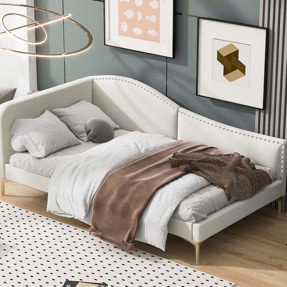 Linen Blend Upholstery, Solid Frame - Daybed for a Stylish Bedroom Addition