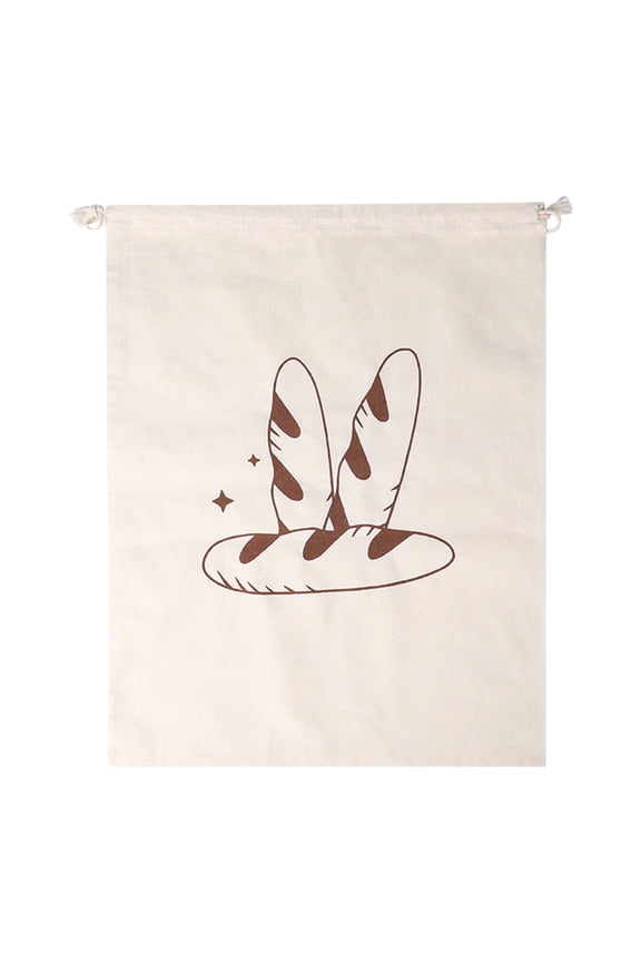 Linen Bread Bag - Reusable Storage with Drawstring, Breathable Natural Linen Eco Friendly Bread Saver for Sourdough, Homemade Bread & Picnic