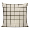 thumbnail image 1 of Linen Buffalo Check Pillow Covers 20x20 Inch Decorative Throw Pillow Cover, Retro Black Lines Grid Pattern Sofa Pillowcases Accent Cushion Case Home Decor Bedroom Living Room, 1 of 6