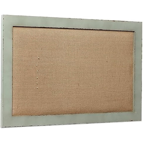 Linen Bulletin Board 18 X 29 Inches Wood Frame, Fabric Pin Board Corkboards for Wall Decorative, Rustic Memo Board Photos Wall Organizer Display Board, Vision Board for Home Room Office Message