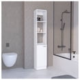thumbnail image 1 of Linen Cabinet, 1 Door, 6 Shelves, White, 1 of 1
