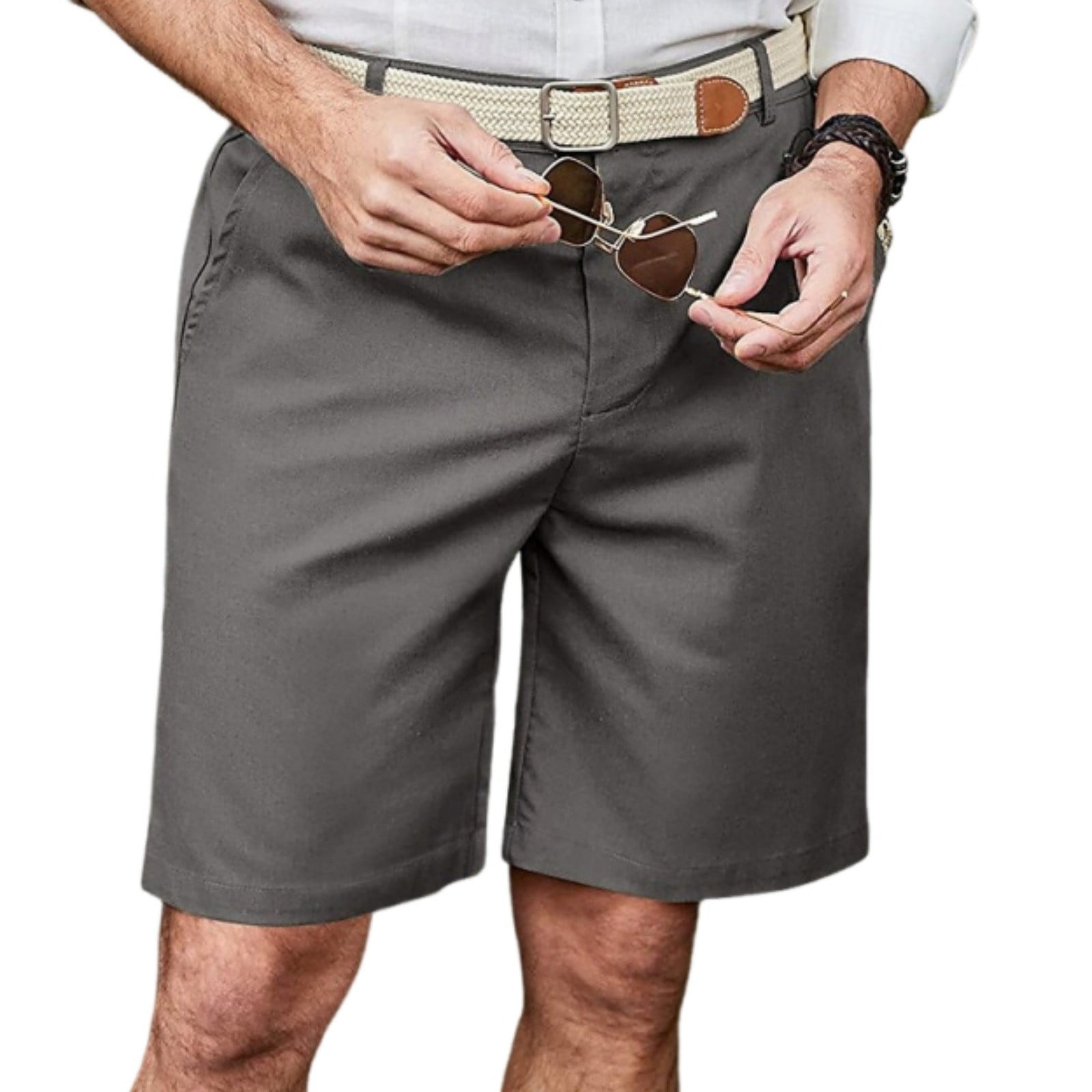 Linen Cargo Shorts for Men Summer Casual Big and Tall Work Shorts ...