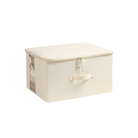Linen Closet Organizers and Storage Fabric Box Foldable with Transparent Window Washable for Office Closet Organizers and Storage