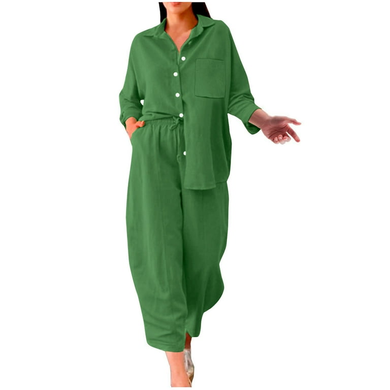 Womens co top ord trouser suit