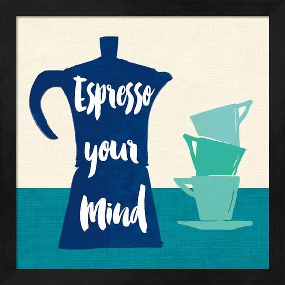 Linen Coffee I Light by Sue Schlabach, Framed Wall Art, 13.25W x 13.25H