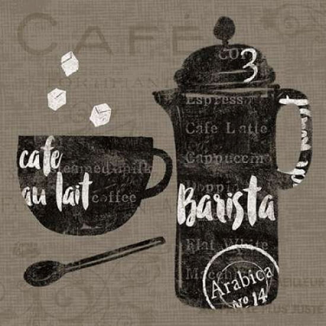 Linen Coffee II Canvas Art - Sue Schlabach (24 x 24)