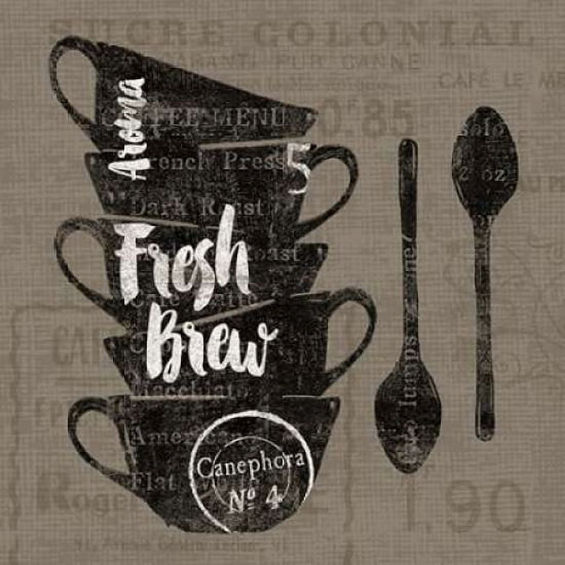 Linen Coffee III Canvas Art - Sue Schlabach (24 x 24)