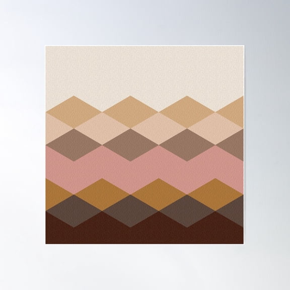 Linen Colors Poster Wall Art, Modern Wall Decor For Living Room Bedroom, 16x16 UNFRAMED