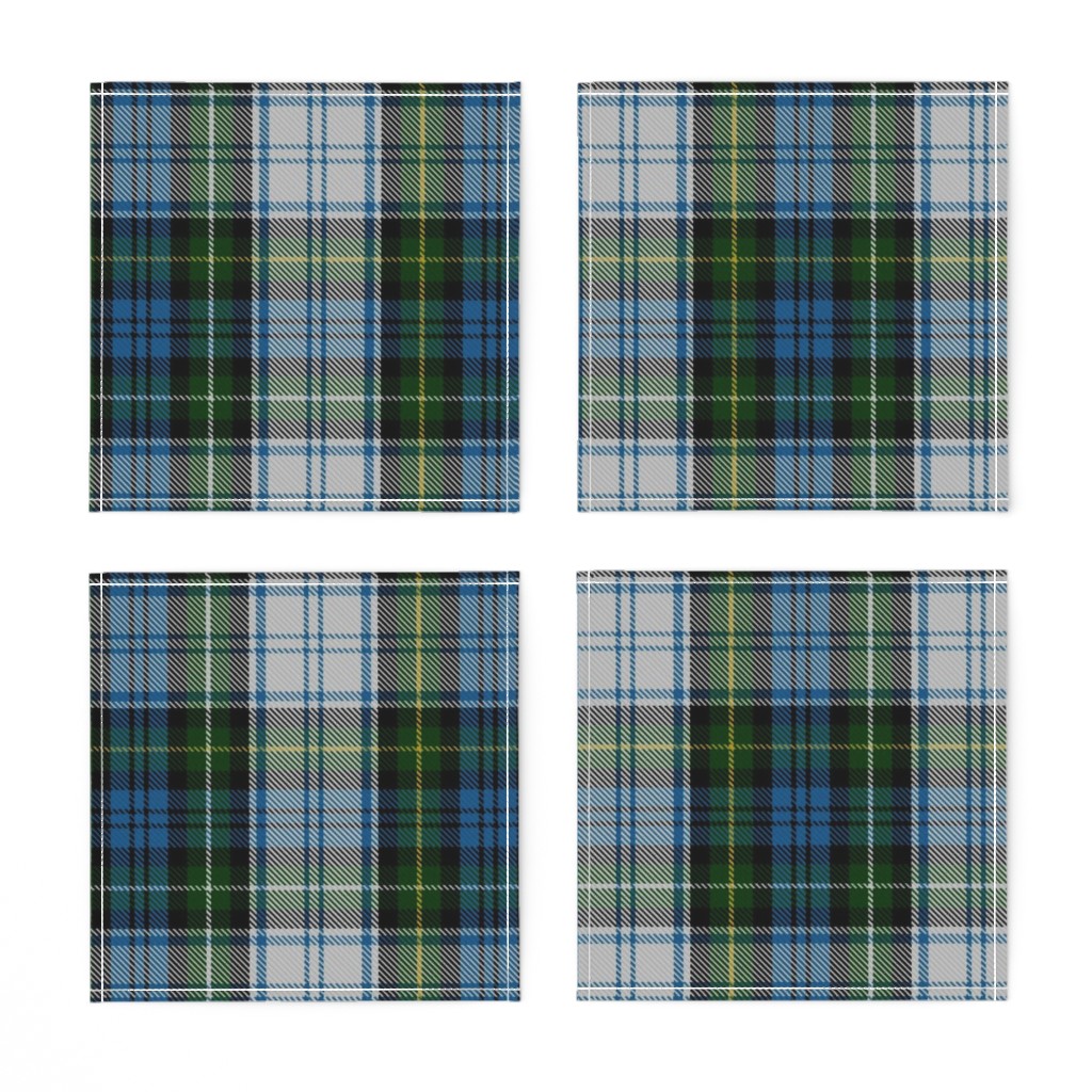 Linen Cotton Canvas Cocktail Napkins (Set of 4) Tartan Large Kilt