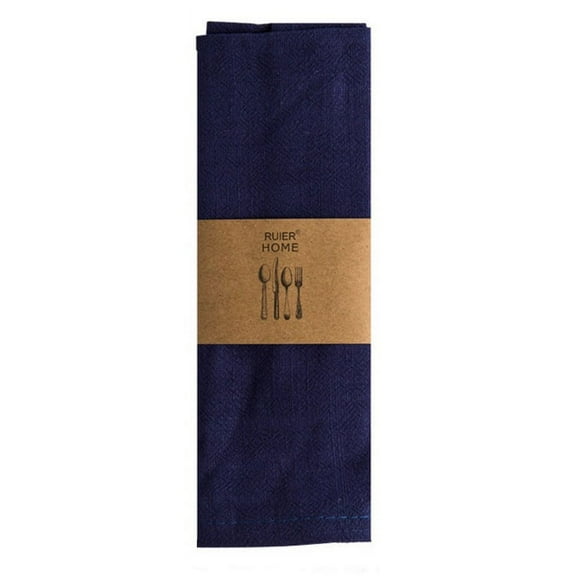 Linen Double Hemstitch Dinner Napkins - Light Grey , 18 X 18 cm - Linen Cloth Napkins with Handmade Embroidered Swiss Dots, French Flax, Machine Washable