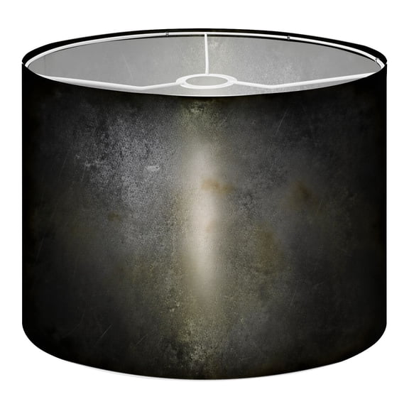 Linen Drum Lamp Shades Dark Abstract Grunge Subtle Light Gradient Rustic Factory 13" x 13" x 10" Lampshade for Table Lamps Floor Lamps Lamp Shade Replacement Easy Assembly Required