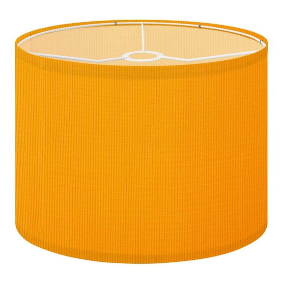 Linen Drum Lamp Shades Warm Yellow Linen Texture Subtle Weave 13" x 13" x 10" Lampshade for Table Lamps Floor Lamps Lamp Shade Replacement Easy Assembly Required