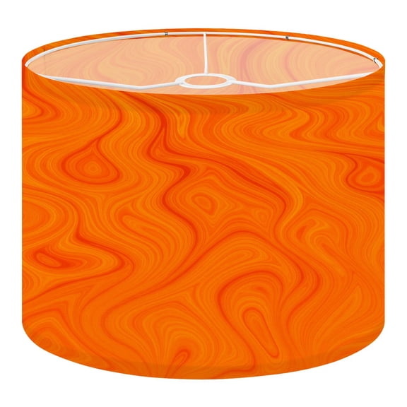 Linen Drum Lampshades Abstract beautiful red swirl liquid colorful marble surface Orange 13"x13"x10" Light Shade for Table Lamps Floor Lamp Shades Lampshade Replacement Assembly Required