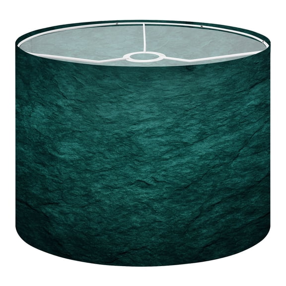 Linen Drum Lampshades Blue green abstract Toned rough rock surface texture Beautiful teal 13"x13"x10" Light Shade for Table Lamps Floor Lamp Shades Lampshade Replacement Assembly Required